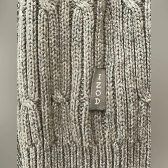 IZOD MUTED OLIVE GREEN V NECK CABLE KNIT SWEATER SIZE XXL - Picture 11 of 11